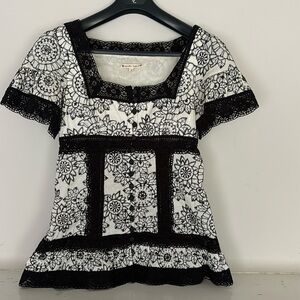 Vintage Nanette Lepore embroidered top